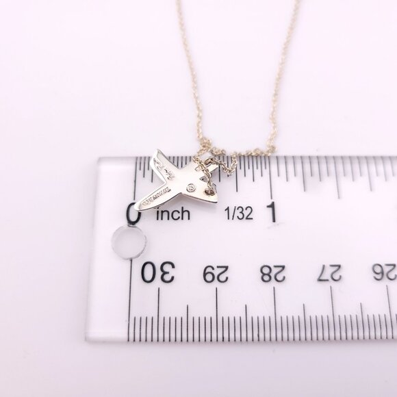 Tiffany & Co. Sterling Silver Paloma Picasso X Kiss Pendant Necklace 16"inch - Picture 4 of 13